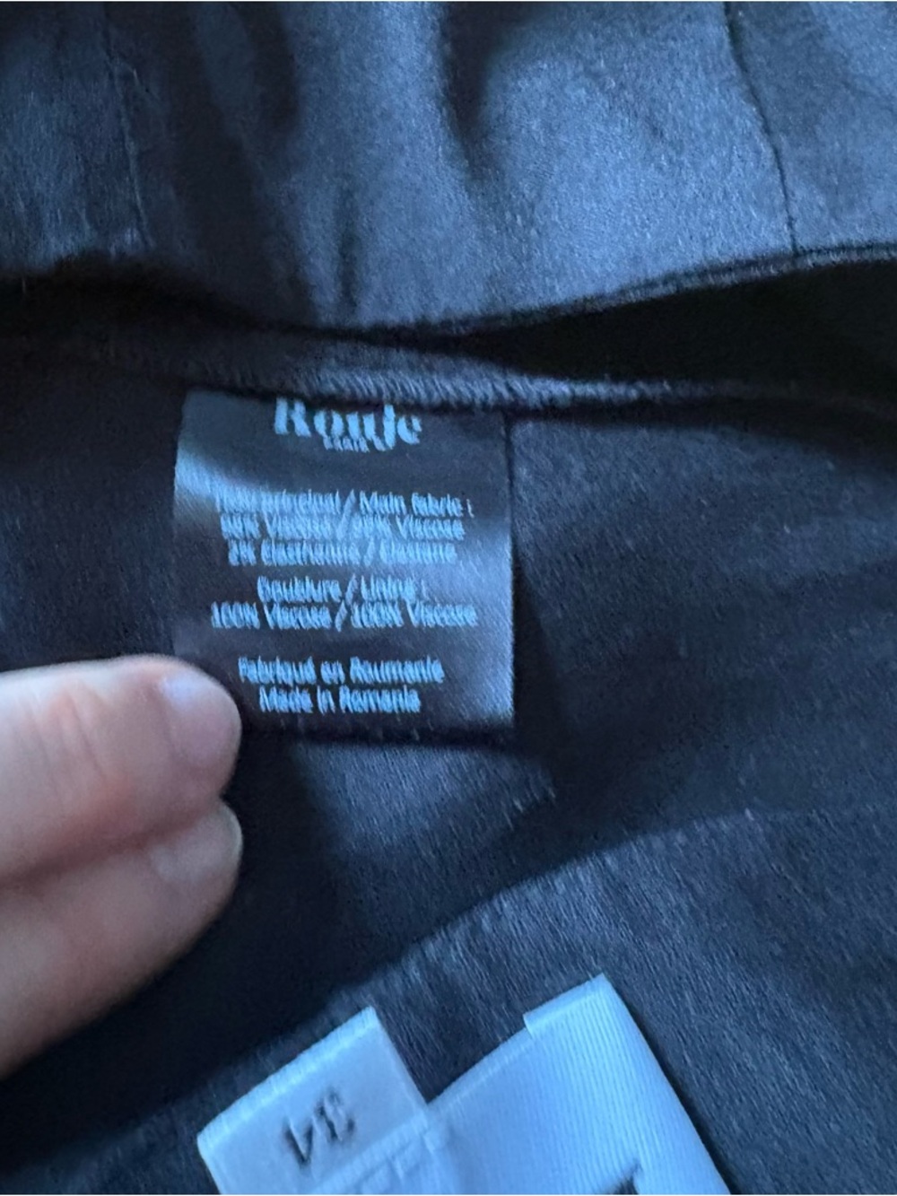 Rouje Sz 2 (34) Gino Black Cropped Minimalist Flare Pants - Picture 12 of 14